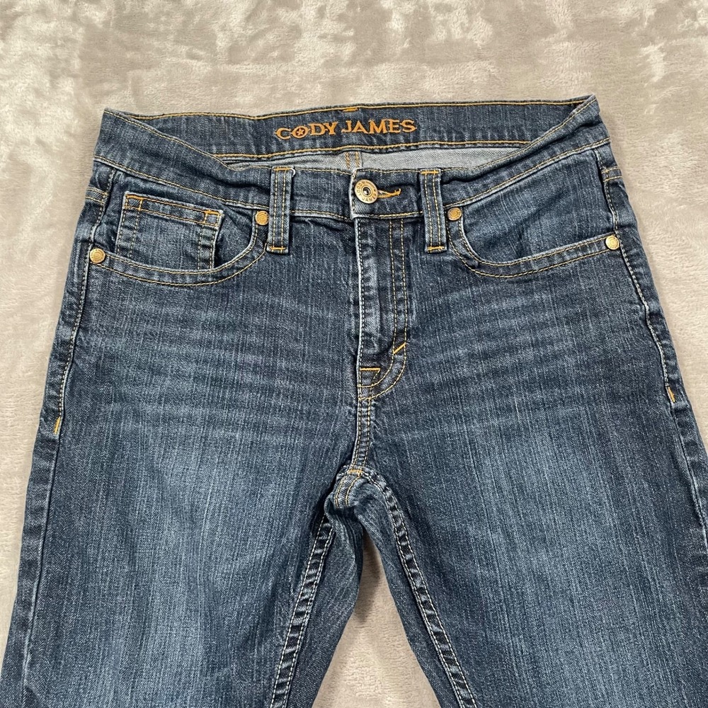 Cody James Jeans Mens 31x29 Blue Slim Straight Dark Wash Denim Western Cowboy - Picture 2 of 9